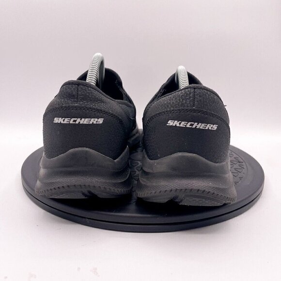 Skechers Equalizer Double Play Men Size 11 Black Shoes Slip On Loafer Low Top main image 5
